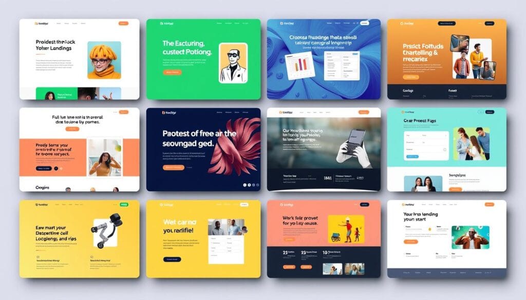 przykłady landing page